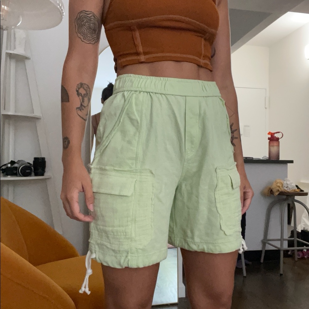 Urban outfitters light green cargo shorts NWT